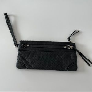 Banana Republic Black Leather Wristlet